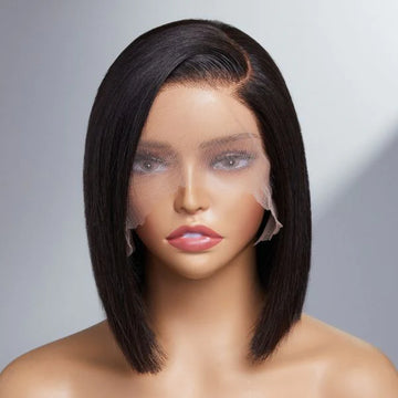 Super Natural Side Part Glueless Minimalist  ILace Bob Wig Fits All Face Shapes